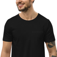 Embroidered Curved Hem T-Shirt