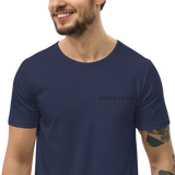 Embroidered Curved Hem T-Shirt